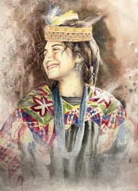 Imran Khan, 21 x 28 Inch, Watercolor on Paper, Figurative Painting, AC-IMK-014